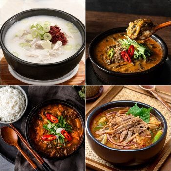 [온웨이] 진한 뼈해장국 남원추어탕 순대국밥 사골곰탕 염소탕 내장탕 육개장 갈비탕 골라담기!