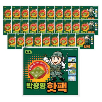 포켓형 박상병 핫팩 150g, 30개