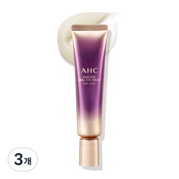 AHC 에이지리스 리얼 아이크림 포 페이스, 30ml, 3개