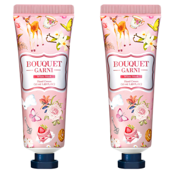 부케가르니 핸드크림 화이트머스크, 50ml, 2개
