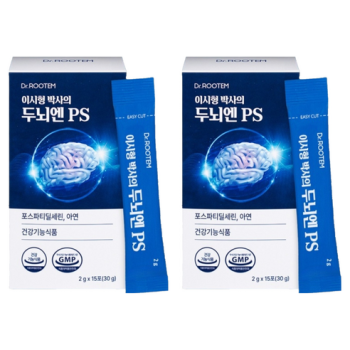 닥터루템 이시형박사 두뇌엔 PS 포스파티딜세린 분말 스틱 15p, 30g, 2개