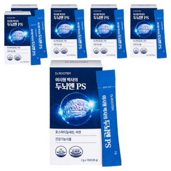 닥터루템 이시형박사 두뇌엔 PS 포스파티딜세린 분말 스틱 15p, 30g, 6개