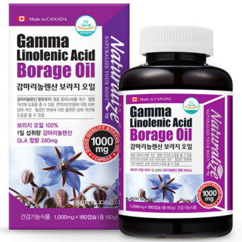 네추럴라이즈 감마리놀렌산 보라지오일, 180정, 1개