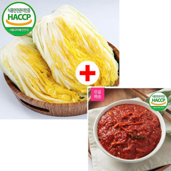 [예약배송] [강원도 고랭지_HACCP] 4차세척/속이꽉찬 절임배추 7kg+양념속 3kg