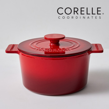 [코렐] 코디네이츠 무쇠 애슐리 레드 18cm 양수냄비