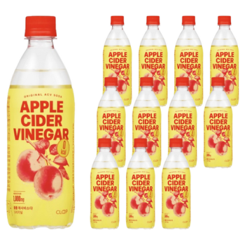 클룹 애사비소다 오리지널 탄산음료, 500ml, 12개