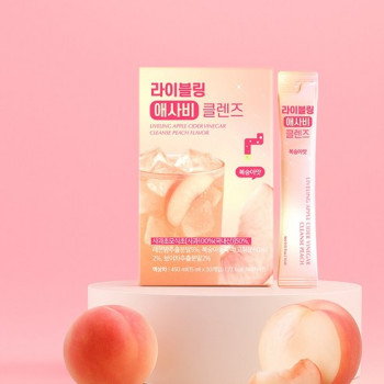 라이블링 애사비 클렌즈 스틱 복숭아맛 애플사이다비니거, 30개, 15ml