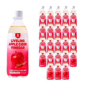 라이블링 애사비 제로 소다 사과맛 고함량 애플사이다비니거 탄산음료 애사비소다 24개입