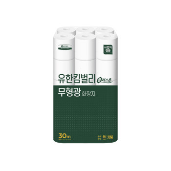 [유한킴벌리] 플러스온 무형광 두루마리 30m 30롤 1팩/ 2팩/3