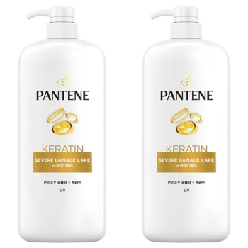 팬틴 극손상케어 샴푸, 1.2L, 2개