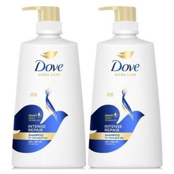 도브 인텐스 리페어 샴푸, 680ml, 2개