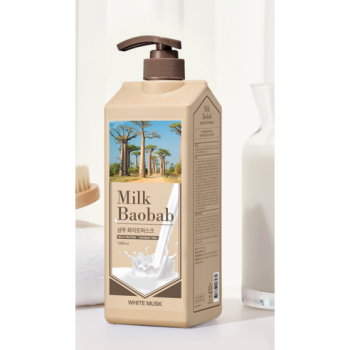 밀크바오밥 퍼퓸 샴푸 화이트머스크향, 1L, 1개