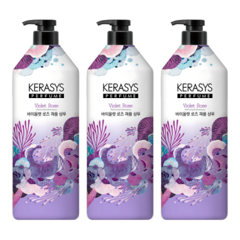케라시스 퍼퓸 샴푸 바이올렛 로즈, 1L, 3개