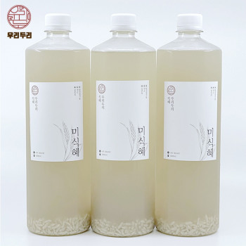 [우리두리식혜]전통 수제 식혜 미식혜 1L 3개 세트