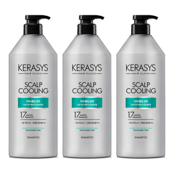 케라시스 두피 쿨링 단백질 샴푸, 980ml, 3개