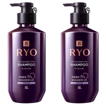 려 자양윤모 9EX 탈모증상전문케어 샴푸 지성두피용, 400ml, 2개