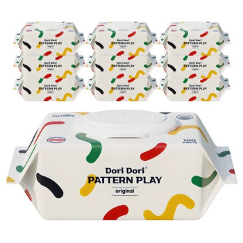 도리도리 패턴플레이 오리지널 아기물티슈 캡형 100매 10개입
