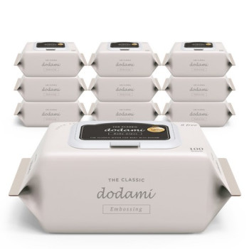 도담이 더 클래식 엠보 유아물티슈 캡형 100매 10개입