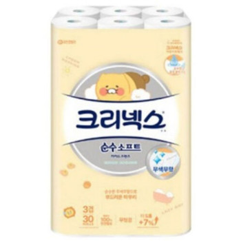 [크리넥스] 순수소프트 카카오 30m 30롤x2팩