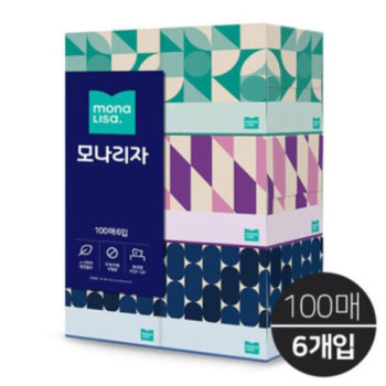 [모나리자] 미용티슈 100매x6입