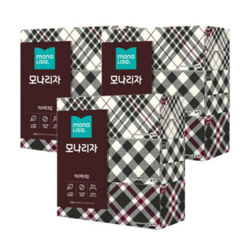 [모나리자] 미용티슈 150매x3입