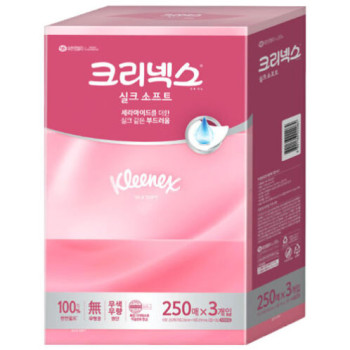 [크리넥스] 실크소프트 250매x3입