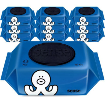 센스 오키 물티슈 캡형 100매 10개입