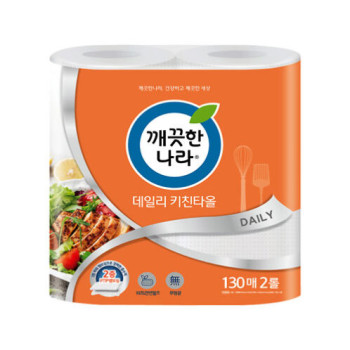[깨끗한나라] 데일리키친타올 130매x2롤