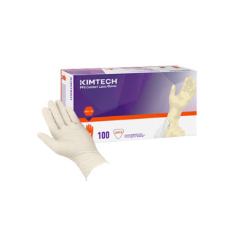 [유한킴벌리] 킴테크 PFE 컴포트 라텍스 글러브 중형 100매(식품용)