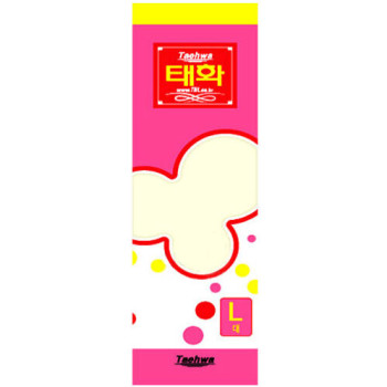 [태화] 고무장갑 대 (L) 아이보리x10개