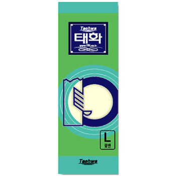 [태화] 고무장갑 꽃밴 (L) 아이보리x10개