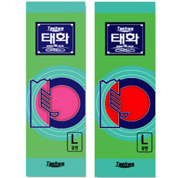[태화] 고무장갑 꽃밴 (L)x10개 [핑크or빨강 랜덤발송]
