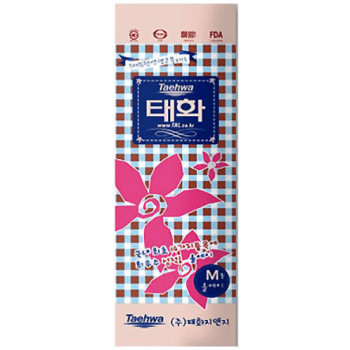 [태화] 고무장갑 올에이 (M) 핑크x10개