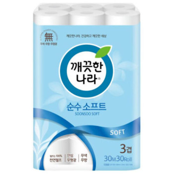 [깨끗한나라] 순수소프트 3겹데코 30m 30롤