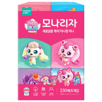 [모나리자] 캐치티니핑 각티슈 미니 230매x6입x2