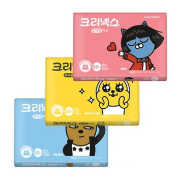 [크리넥스] 카카오 여행용티슈 50매x10