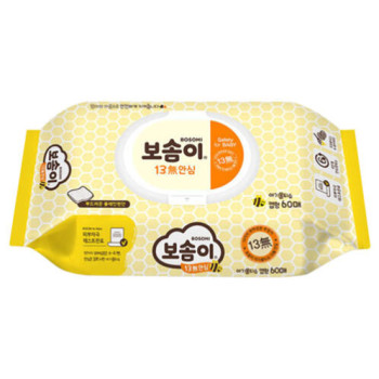 [보솜이] 13無 안심물티슈 캡형60매x6