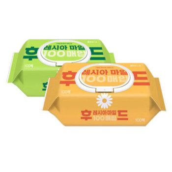 [코디] 쌍용 후레시아 물티슈 캡형100매x10