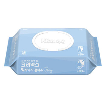 [크리넥스] 빅사이즈 물티슈 캡형80매x10개