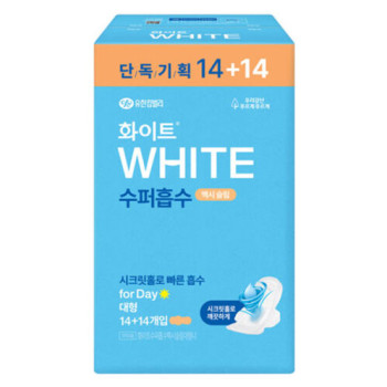 [유한킴벌리] 화이트 수퍼흡수 맥시슬림 14+14p [대형/중형]
