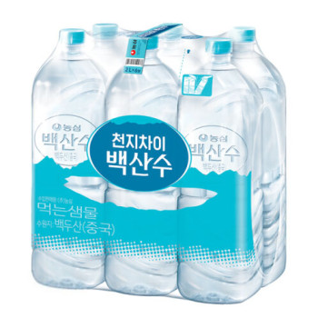 [백산수] 백산수_무라벨_생수 2Lx6병