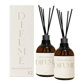 노엘룸 국산 카페 화장실 실내 방향제 프리미엄 대용량 디퓨저 선물세트 650ml 2개입