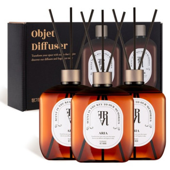 플로랑 오브제 대용량 디퓨저 향기뿜뿜 3구 선물세트, 오브제 디퓨저 가든파티, 3개