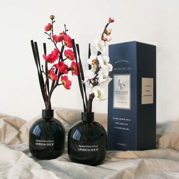 리빙인샵 시그니처 홈 플라워 대용량 디퓨저 트위스트 발향스틱, 520ml, 2개입