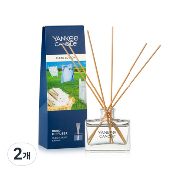 양키캔들 리드 디퓨저+리드스틱 8p, 35.4ml, 2개입