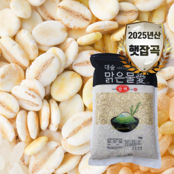 [대숲맑은물애] 25년산 납작보리 압맥 1kg~5kg