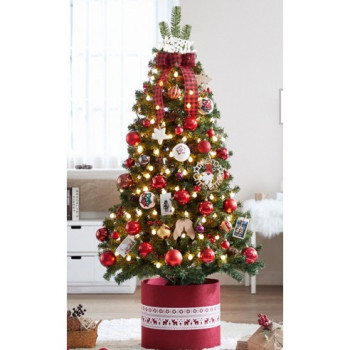 아웃팅 풍성 빽빽 트리 그레이/그린 1.5m/1.8m 크리스마스트리 크리스마스기념