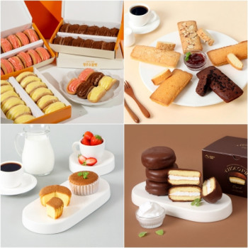 [맘스케이크] 청주오믈렛 범벅 플랫파운드케이크 바나나빵 초코파이 카스테라 골라담기 달콤한 디저트 모음