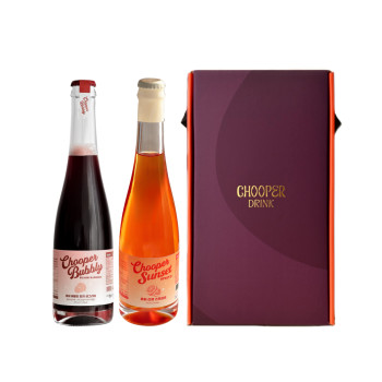 [츄퍼] 무알콜 와인 선물세트F (버블리 피치 샹그리아 375ml+선셋 스프리츠 375ml)