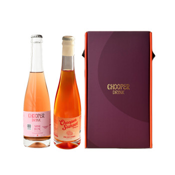 [츄퍼] 무알콜 와인 선물세트E (샤인 로제 375ml+선셋 스프리츠 375ml)